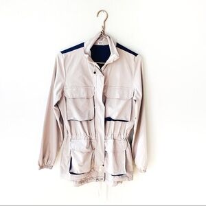 925 Fit | Anorak Beige Navy Anorak Jacket Small